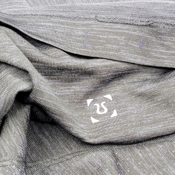 Lululemon Metal Vent Tech Men's Polo Heather Black Short Sleeve Athletic Large - Picture 5 of 5